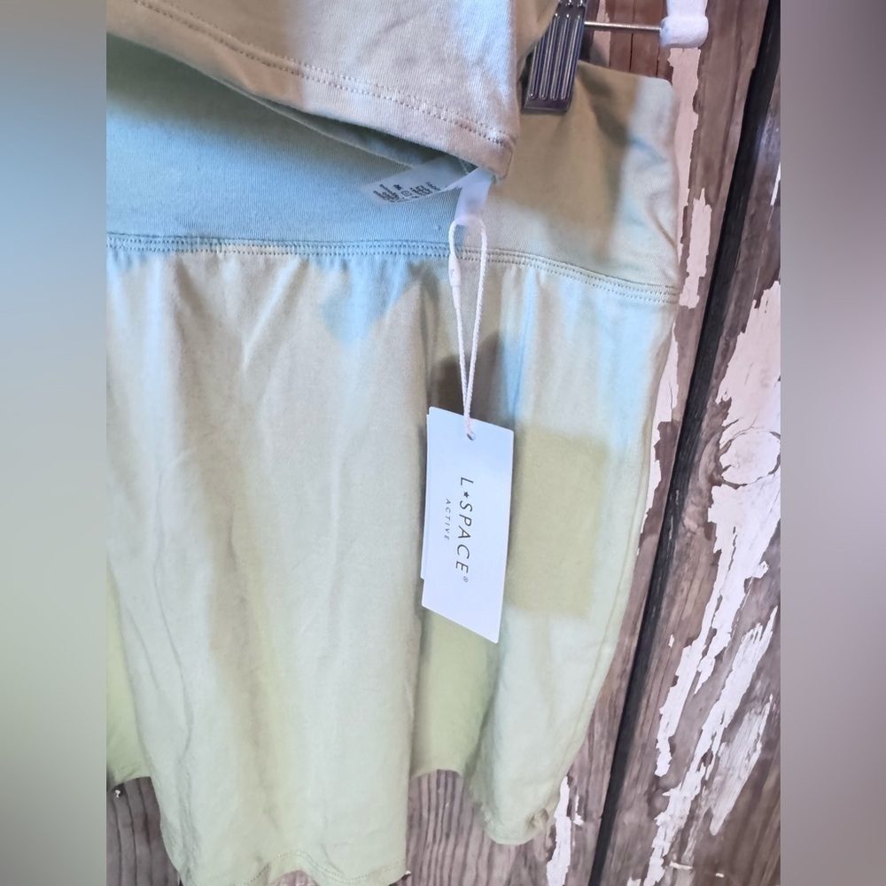 L Space Nolan Top & Skort Set Celery NWT Size Large - Picture 11 of 16